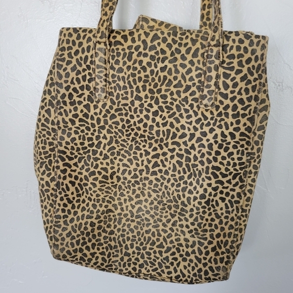 Nine West Cheetah Print Crossbody Bag Purse Brown Beige Leopard Small Mini Y2K - Picture 6 of 8